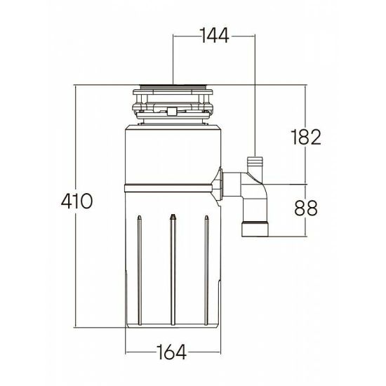 Измельчитель пищевых отходов  Paulmark Intenso 800