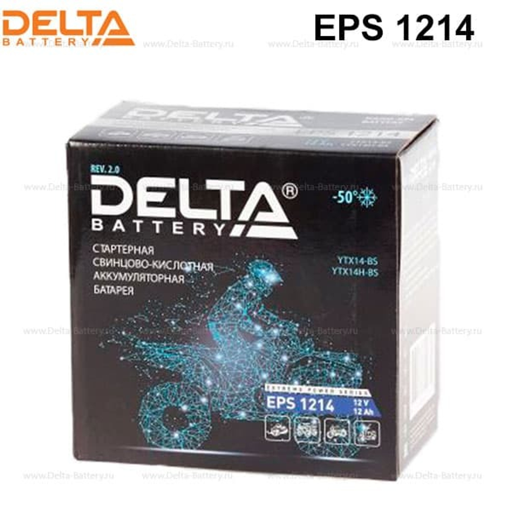 Аккумулятор Delta EPS 1214 (12V / 12Ah) [YTX14-BS, YTX14H-BS]