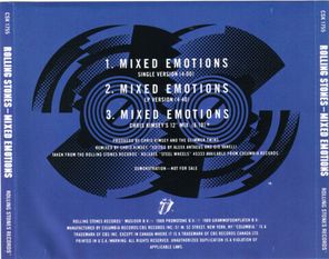 The Rolling Stones / Mixed Emotions (CD Single)