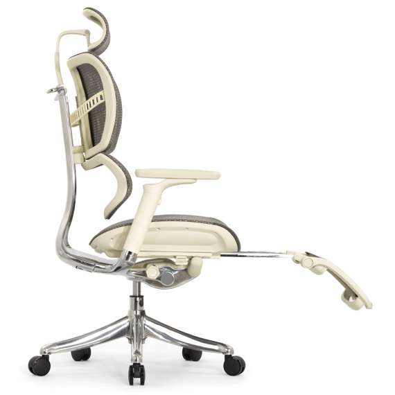 Кресло EXPERT 2 FLY RFYM 01 G (сидение MAX с подножкой, подлокотник 6D(360), сетка сер/каркас светл)