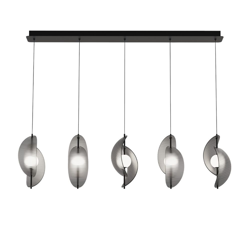 Подвесной светильник MD24030035-5B black/smoky