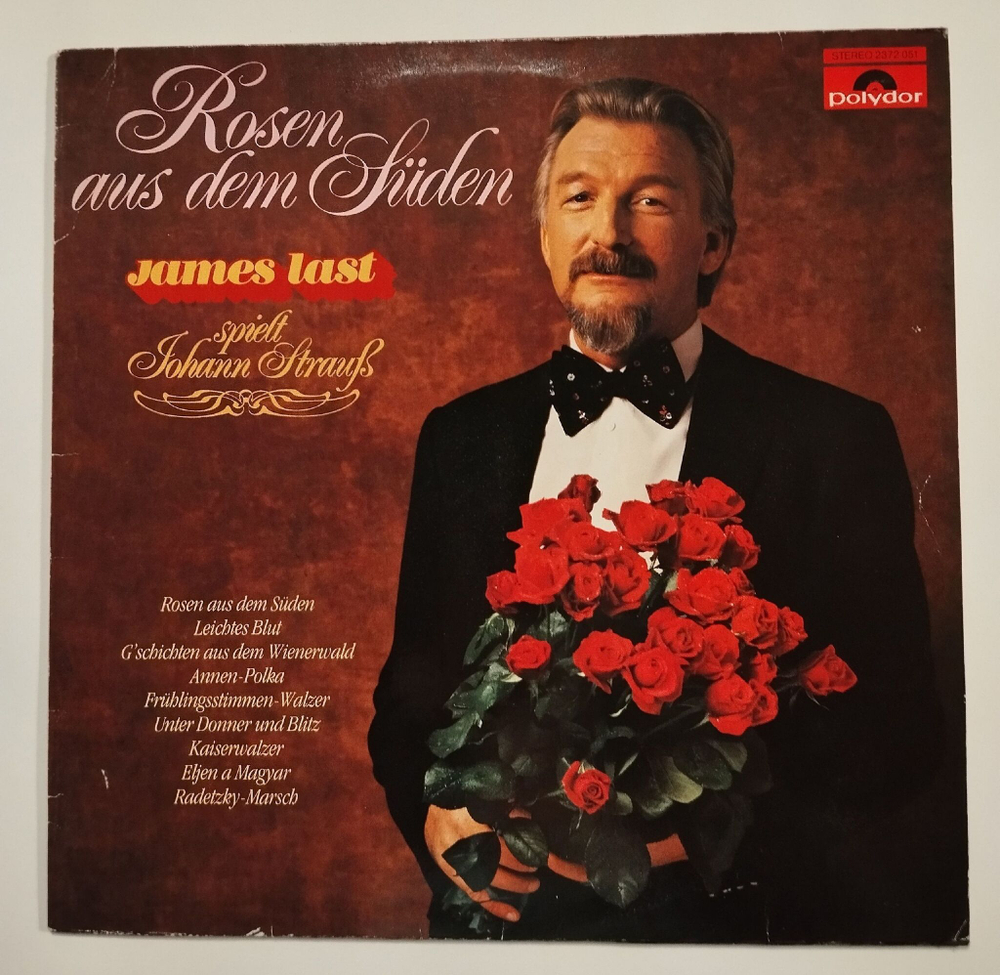 Винтажная виниловая пластинка LP James Last Spielt Johann Straus (Germany 1980)