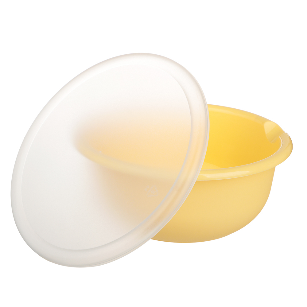 Ботаника Миска с крышкой 2,1л, пластик, 3 цвета