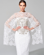 Укороченный кейп "Снежная Королева"