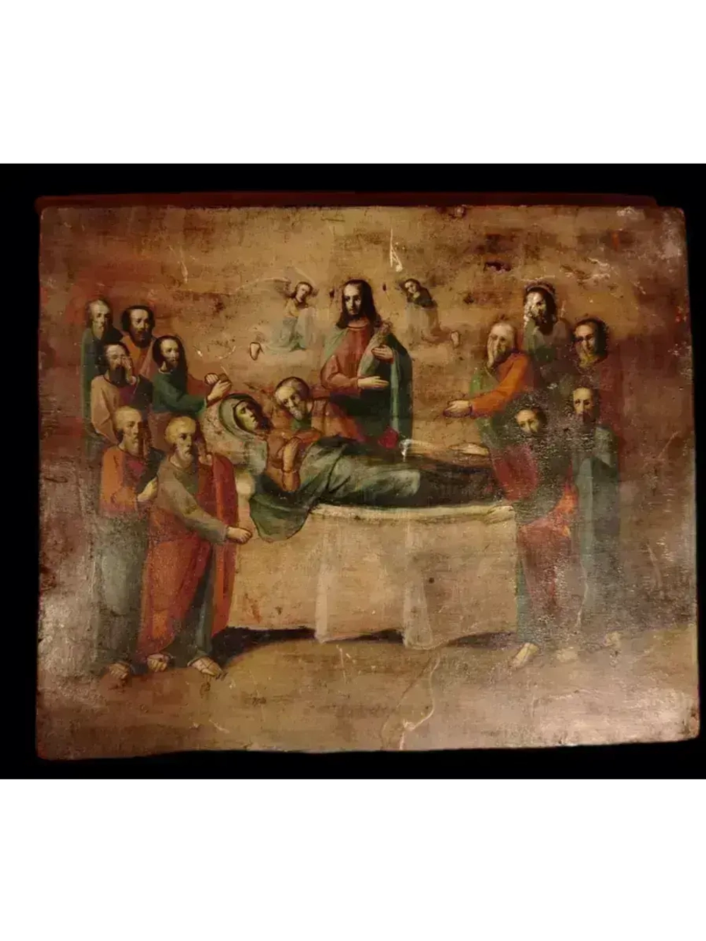 Старинная Икона "Успение пресвятой Богородицы" 1908 год