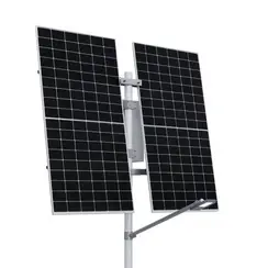 Автономная система освещения на опоре (2 солнечные панели 585 Вт)