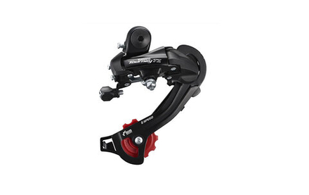 Переключатель задний Shimano Tourney, TZ500, GS, 6ск., крепление на болт, цв. черн., без уп.