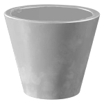 Кашпо для цветов пластиковое 3л d-19 см «Классика» Бетон