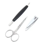 Маникюрный набор на блистере, 3 предмета «Ultramarine» (триммер, кусачки и ножницы)✦