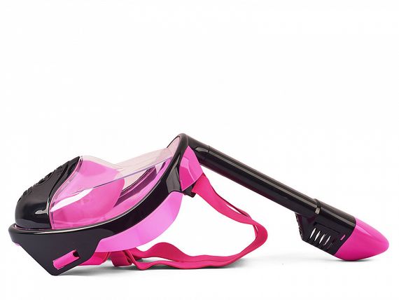 Маска полнолицевая Sargan Планета океан 2.0 черный/розовый