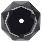 Горшок цветочный rhombus, 13,5 см, матовый черный