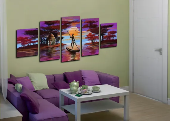 Модульная картина"Масляная живопись"