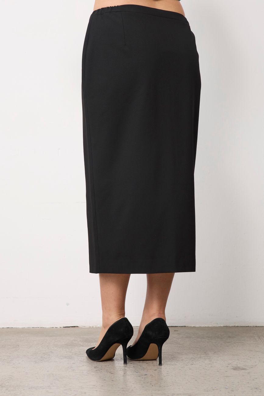 Юбка-футляр на молнии, черный