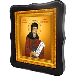 Марк Нитрийский, Египетский преподобный подвижник. Икона на холсте.