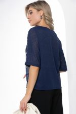Блуза "Стильный замысел" (сине-белая) Б9039 LT Collection