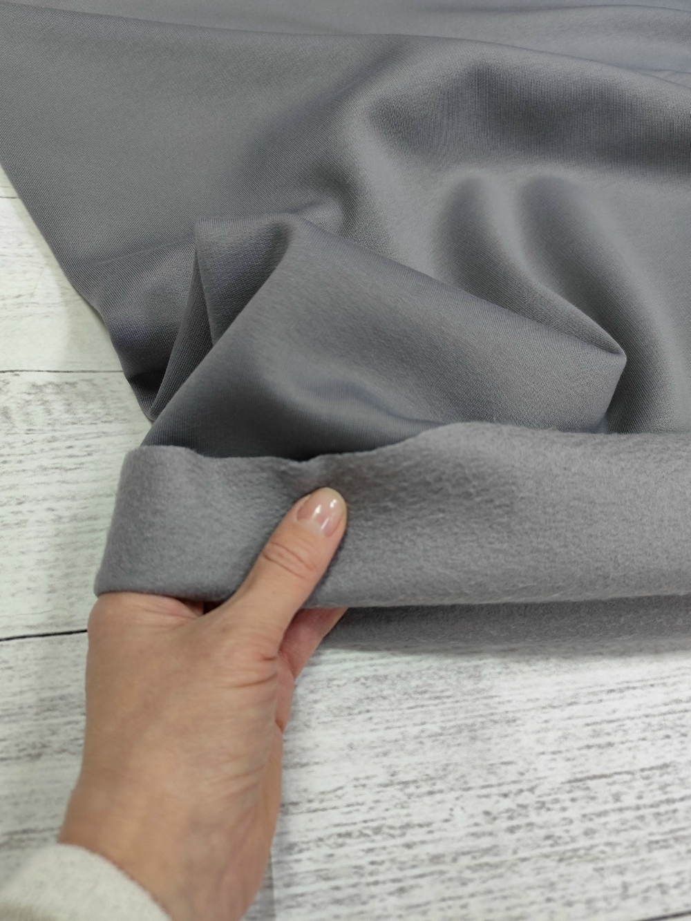 Футер 3-х нитка НАЧЕС КОМПАКТ ПЕНЬЕ / СЕРЫЙ