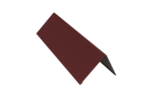 Планка конька плоского простая 145х145х2000 (ПЭ-01-8017-0,45) Шоколад