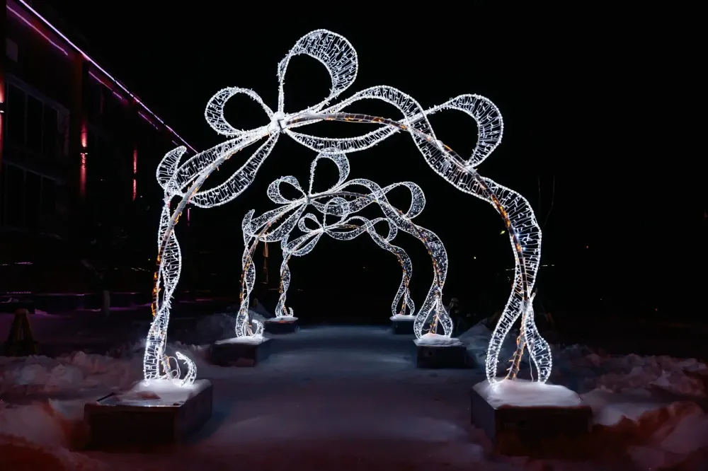 световая арка "Морозная лента"