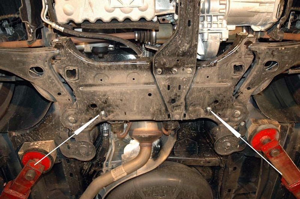 Защита картера и КПП Sheriff для Chrysler Grand Voyager V 2008-2011 арт.04.1505