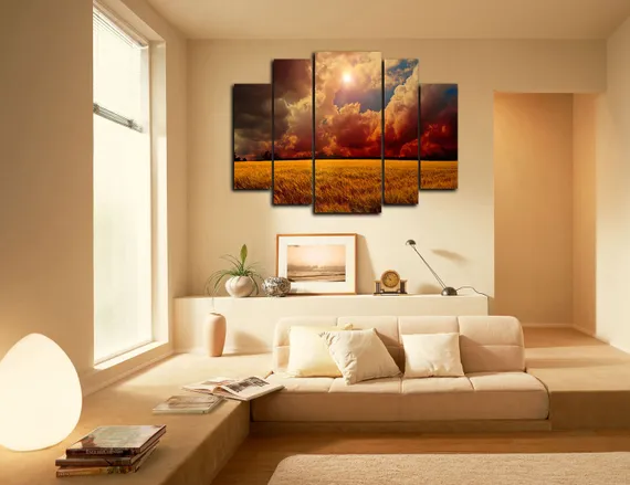 Модульная картина "Красивый закат"