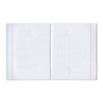 Тетрадь бумвинил, А5, 48 л., скоба, офсет №1, клетка, с полями, STAFF, СИНИЙ, 403414