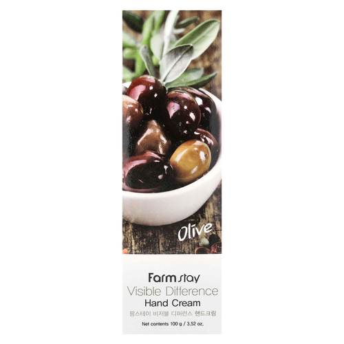 Farmstay, Visive Difference, крем для рук, оливковый вкус, 100 г (3,52 унции)