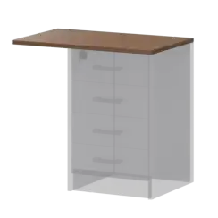 Крышка к приставным тумбам А-706.Ф Орех гварнери 730x450x22 Арго