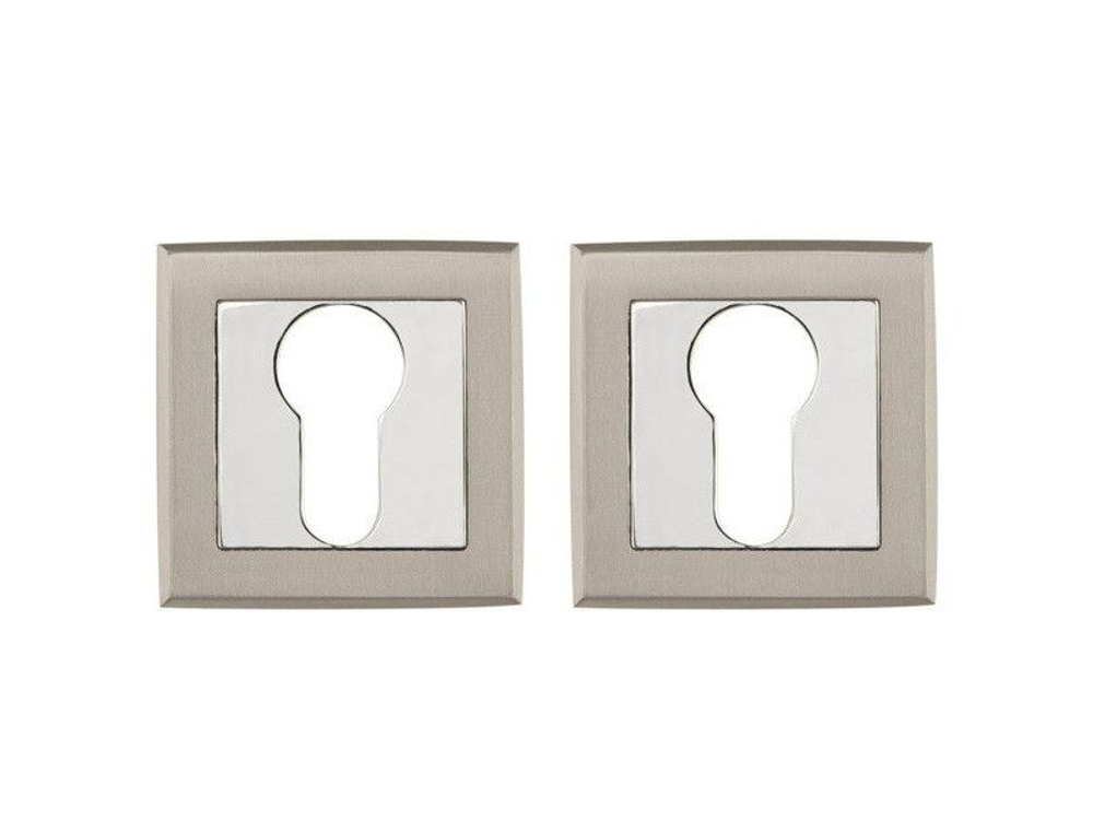 Накладка под цилиндр ET QL SN/CP-3 матовый никель/хром