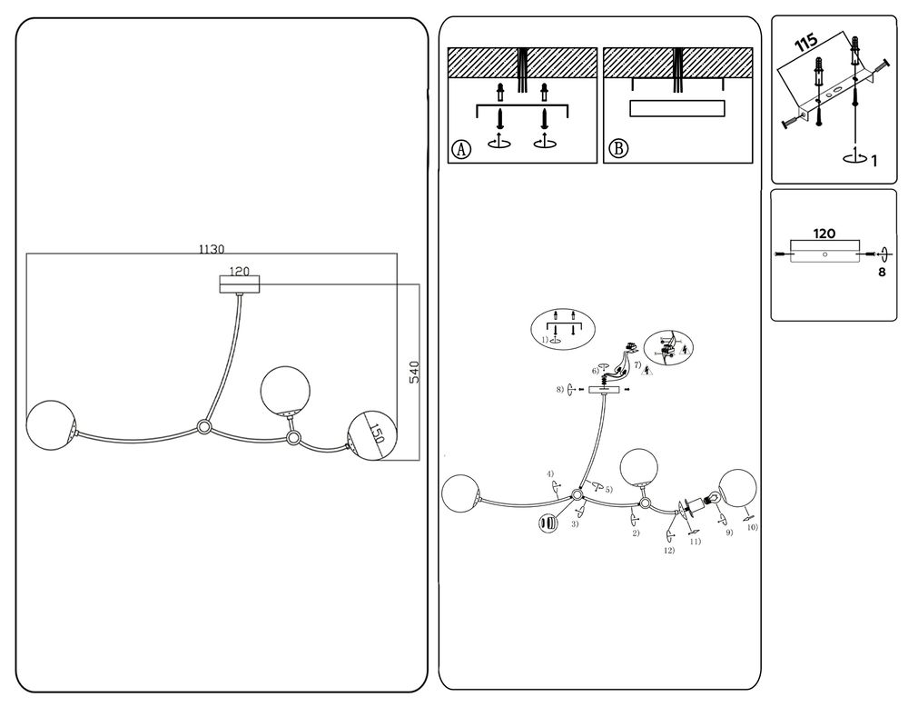 Ambrella Подвесной светильник Modern TR2566