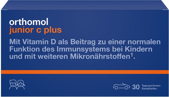 Orthomol Junior C plus Жевательные таблетки со вкусом лесных ягод