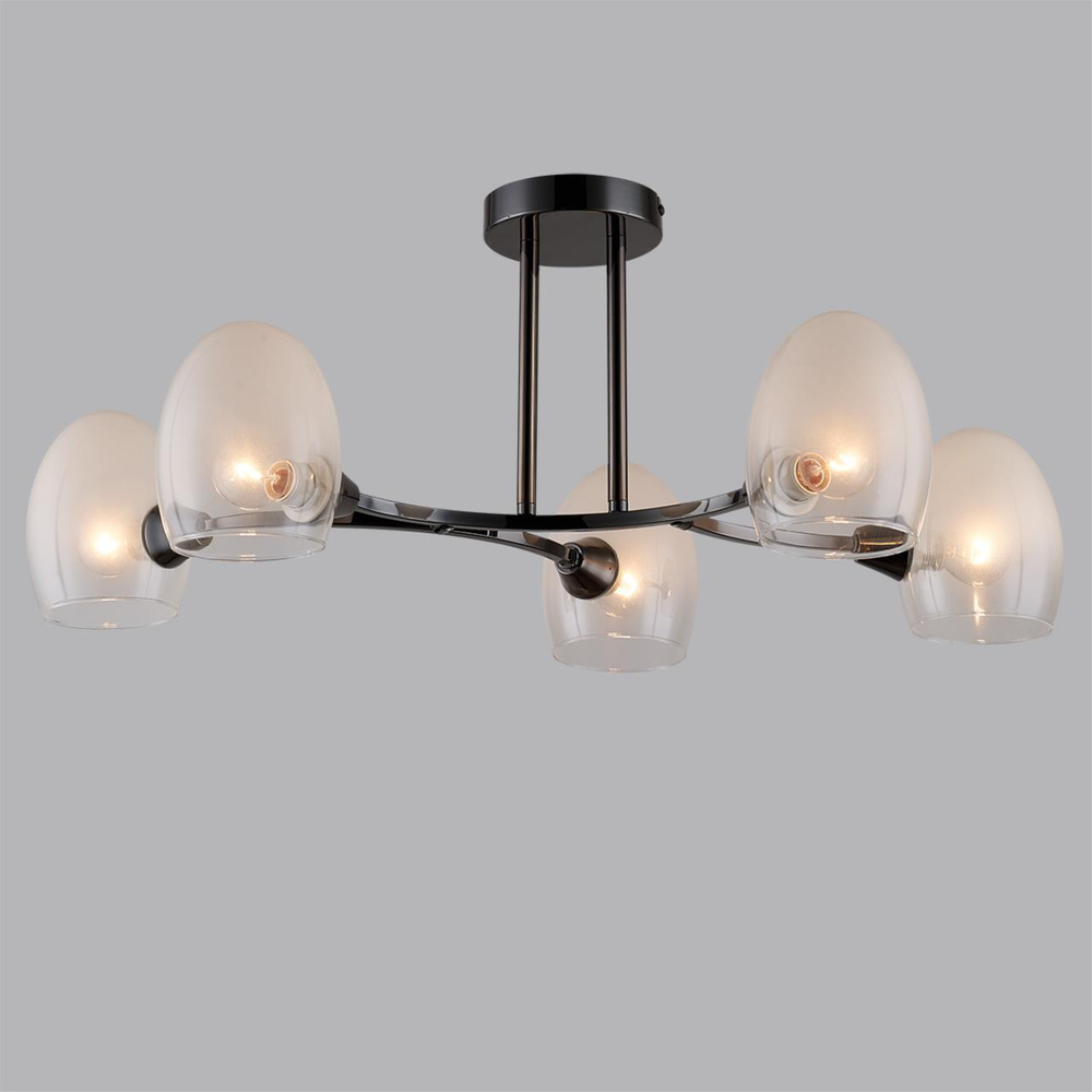 6513/5C MODERNI LN23 117 чёрный Люстра потолочная E14 5*40W 220V KENDALL