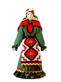 Кукла фарфоровая Удмуртка, Вятская губерния