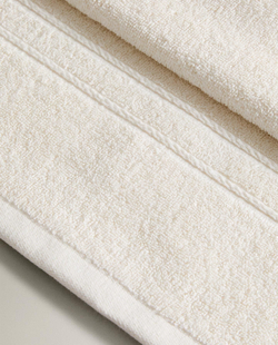 Zara Home - Банное полотенце с бордюром, бежевый, 50х90 см