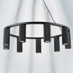718097 Люстра ROMA 9х28W GU10 (led) ЧЕРНЫЙ