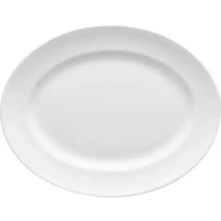 Блюдо «Монако» овальное фарфор ,H=9,L=200,B=150мм белый