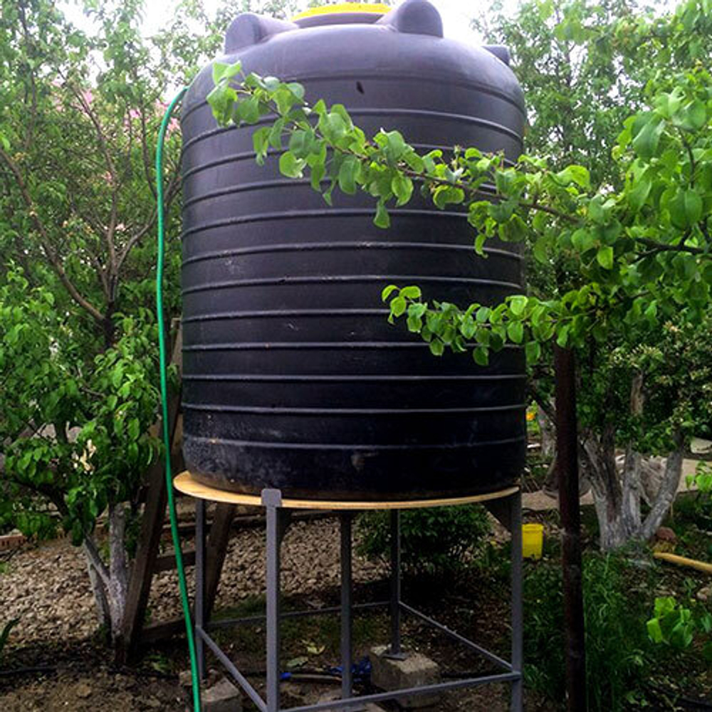 Емкость Пласт Инжиниринг цилиндрическая 2000 л. вертикальный (1320x1320x1760см;синий) - арт.560085