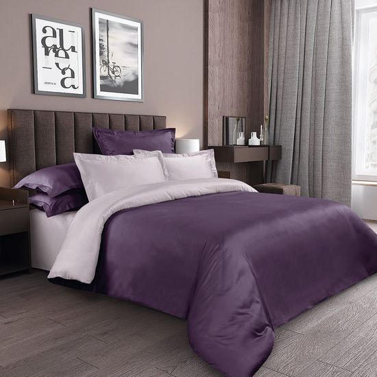 Евро комплект постельного белья Таинство сатин (Королева)