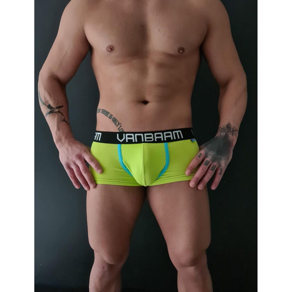 Мужские трусы хипсы салатовые Van Baam 48126