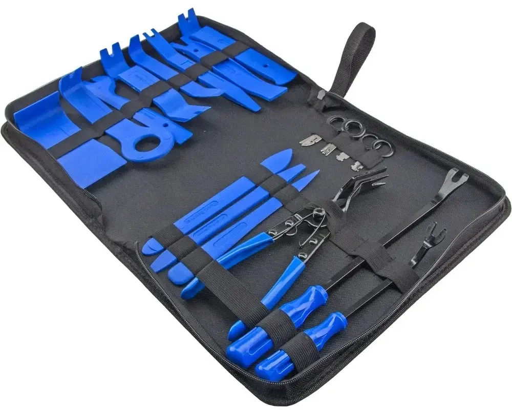 Набор съемников обшивки салона, клипс, 19 предметов