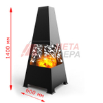 Уличный камин Ветви