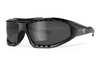 Спортивные очки LiP Surge Aero / Gloss Black - Black / PC Polarized / Levante Series Chroma Smoke