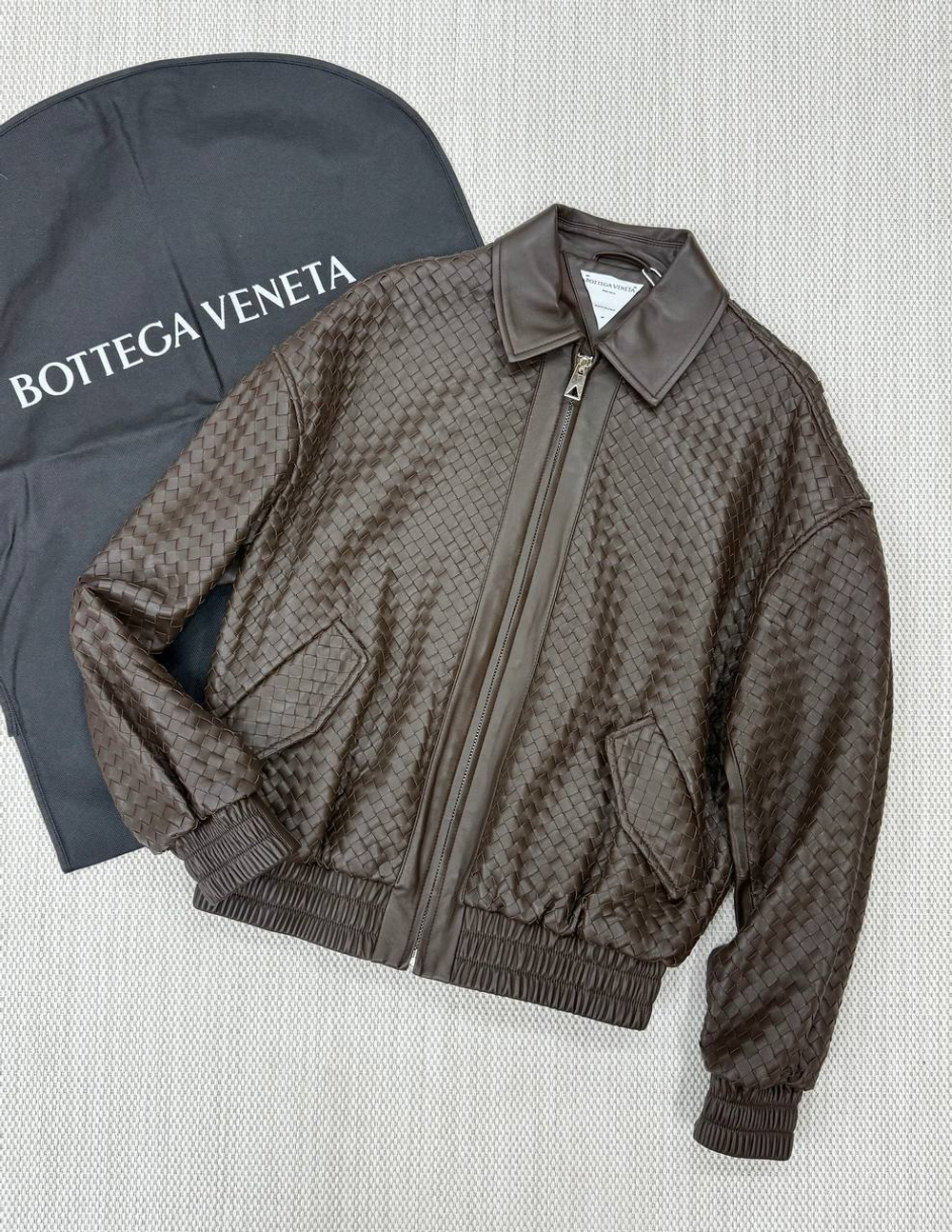 Кожаная куртка Bottega Veneta