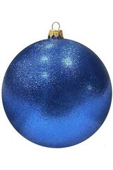 Шар пластиковый Искристый, 115 мм., 1 шт., синий, ПромЕлка (ШИПЛ-115Blue)