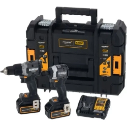 Аккумуляторный набор DEWALT McLaren Limited Edition DCK200MP2T: дрель-шуруповерт + шуруповерт, с 2 АКБ 5 Ач и ЗУ, в кейсе