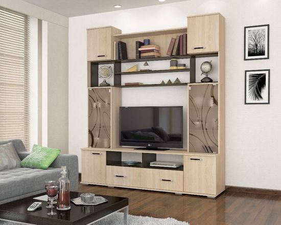 Гостиная ОСКАР-18 ОГЦС-1 дуб сонома / венге