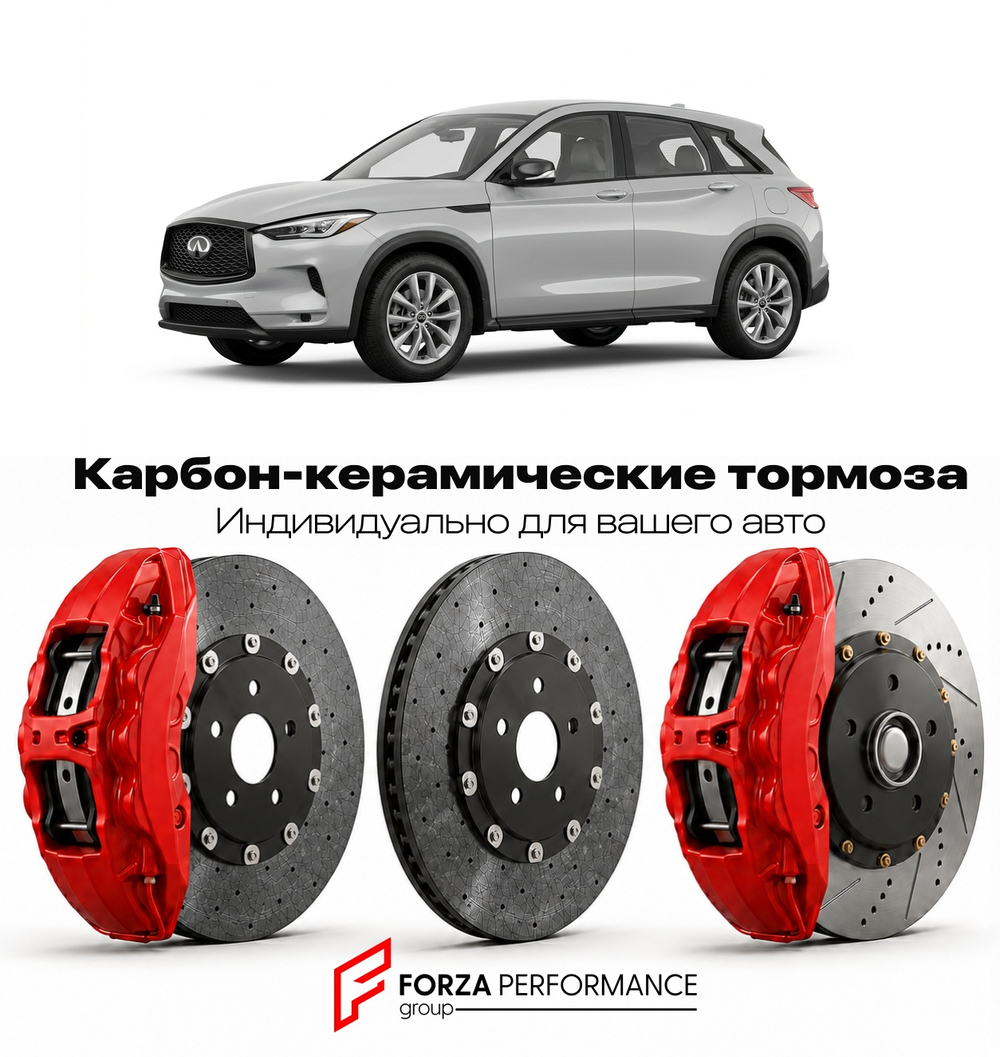 Карбон-керамическая тормозная система для Infiniti QX50 II Рестайлинг 2022-2026 Инфинити
