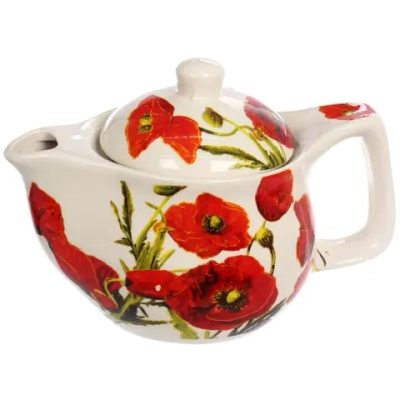 Чайник заварочный керамический 350мл с ситом «Маки»