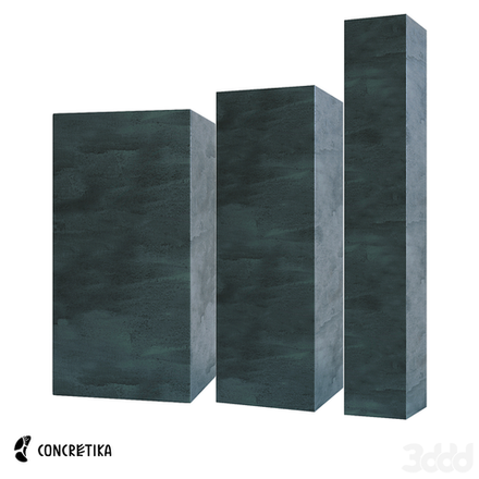 Кашпо COLONNA OCEAN GREEN 30 x 30 x 90