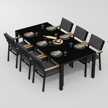 Стол обеденный Ideal Patio КАНА карбон 200x100