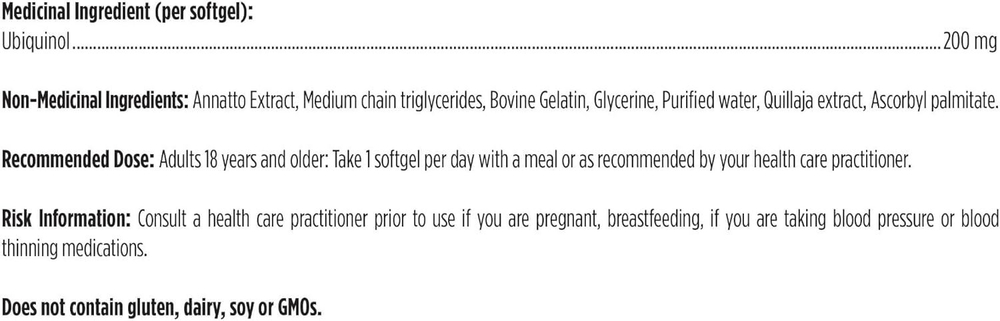 Designs For Health - COQ200 - CoQnol 200 60 capsules